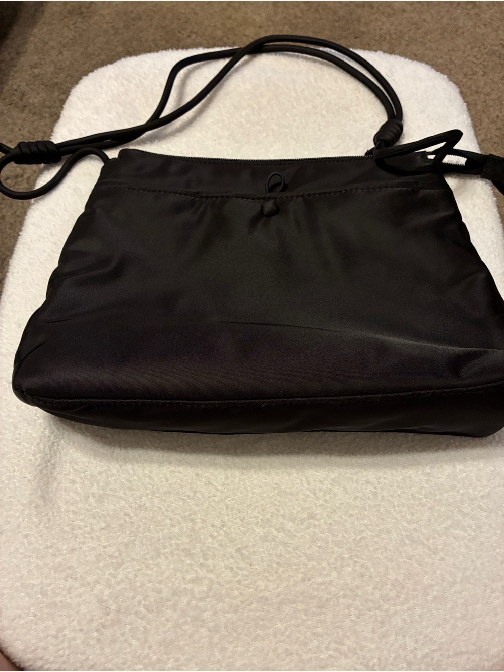 VERA BRADLEY Original Hipster Zip Crossbody Black Bag - Moonless Night